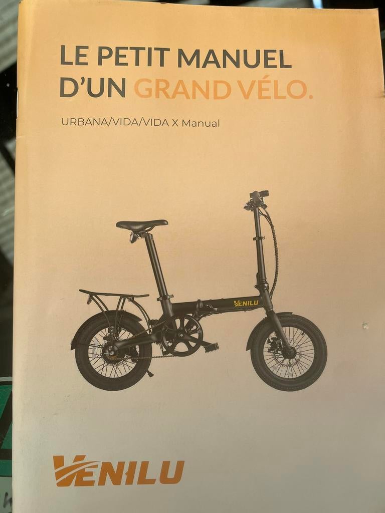 Venilu Vida Urbana witte vouwfiets, Fietsen en Brommers, Fietsen | Vouwfietsen, Zo goed als nieuw, Versnellingen, Ophalen of Verzenden