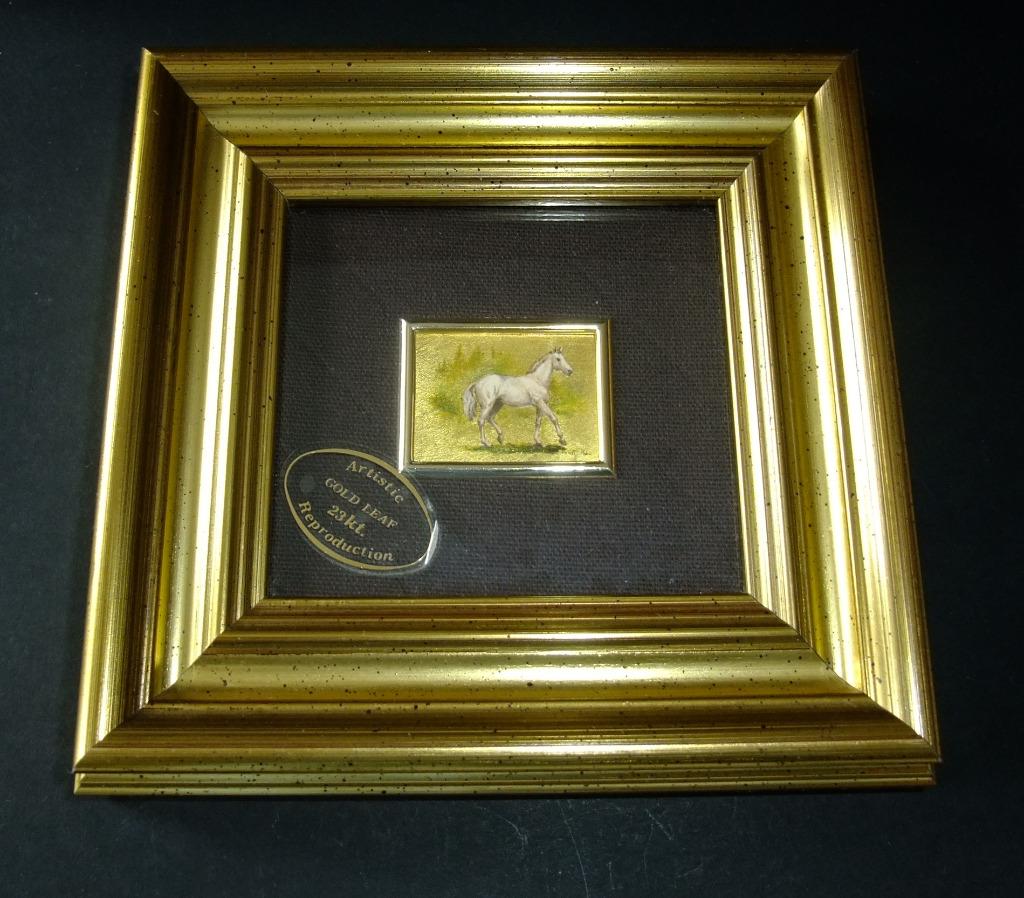 Zeer mooie, artistieke chromolithograph op 23KT bladgoud, Ophalen of Verzenden