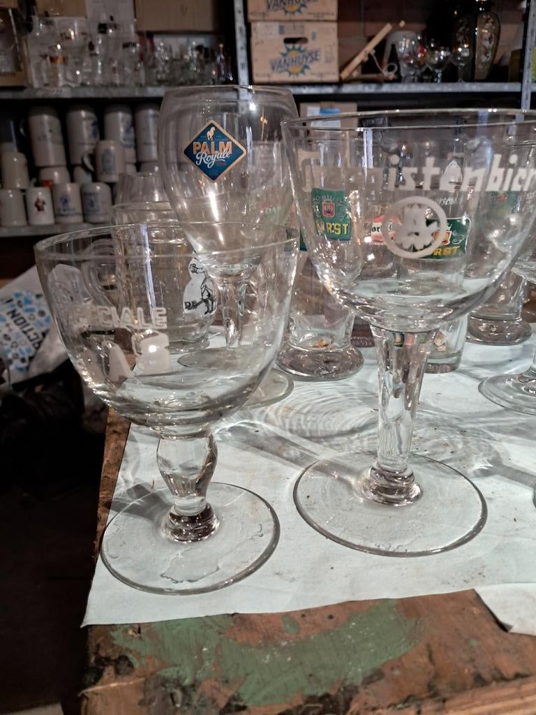 Oude bierglazen, Verzamelen, Biermerken, Zo goed als nieuw, Ophalen of Verzenden
