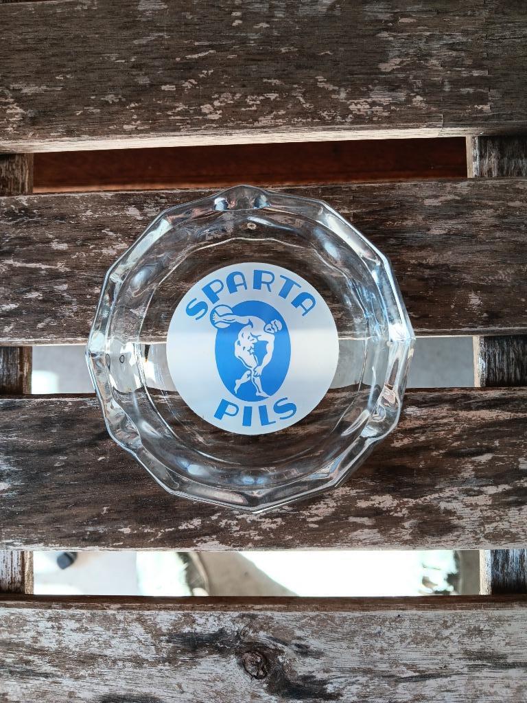 Glazen asbak Sparta Pils Ertvelde, Ophalen of Verzenden, Gebruikt, Gebruiksvoorwerp