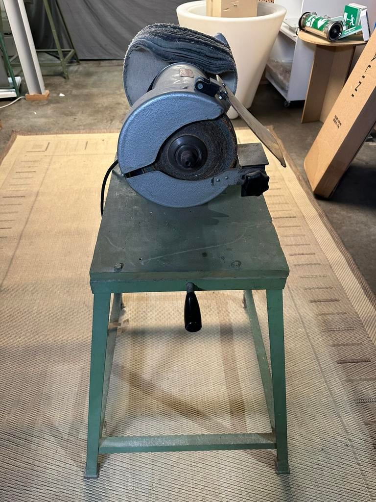 METABO slijper/slijpschijf + polijstschijf 220V — op statief, Ophalen