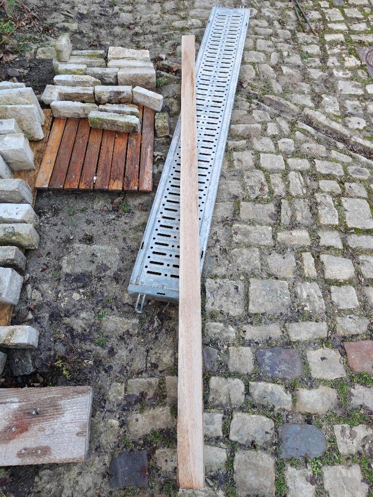 poteau en chêne avec tête diamant, Poteaux, Enlèvement ou Envoi, Bois dur, Comme neuf