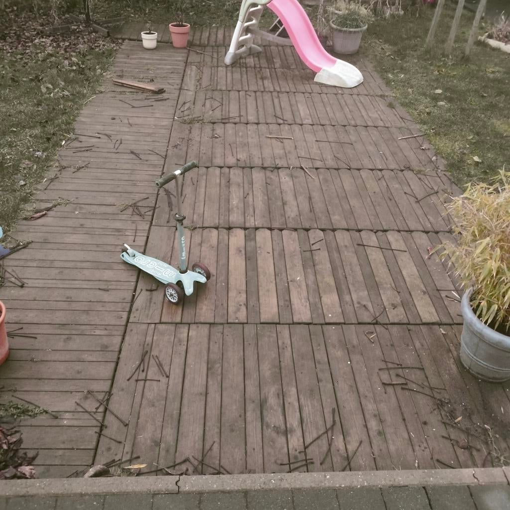 Gratis hout, Tuin en Terras, Ophalen