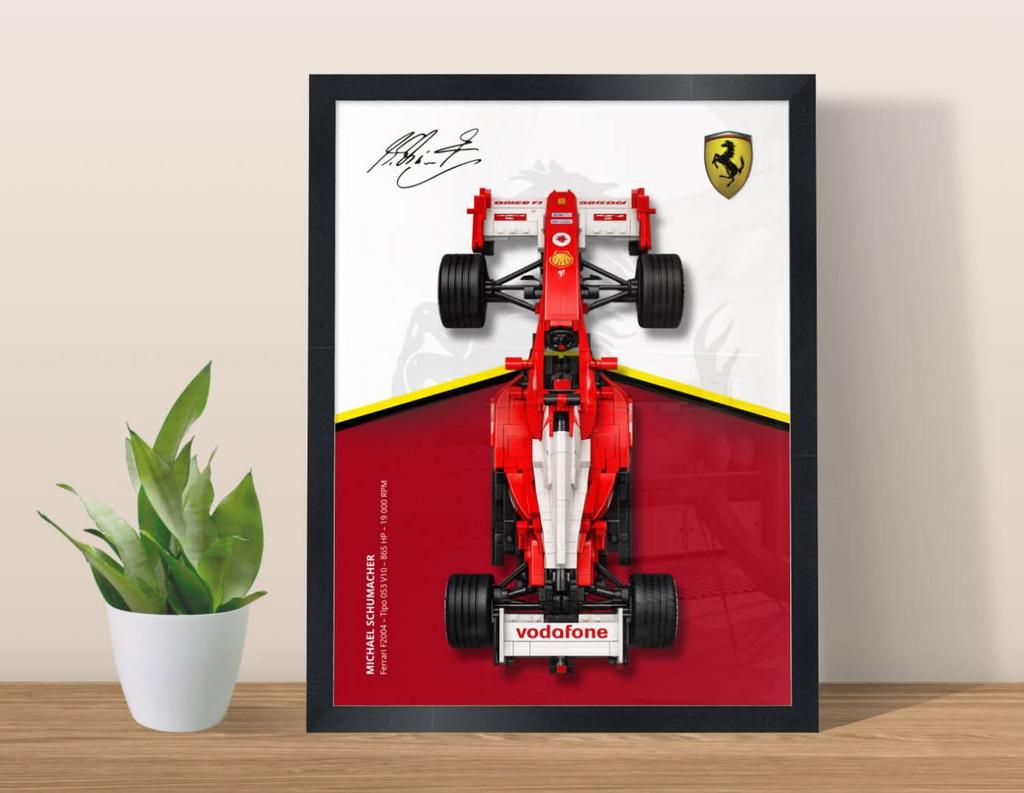 LEGO Ferrari F2004 Schumacher Model 3 poster van 30X40 PDF, Ophalen, Zo goed als nieuw, Lego