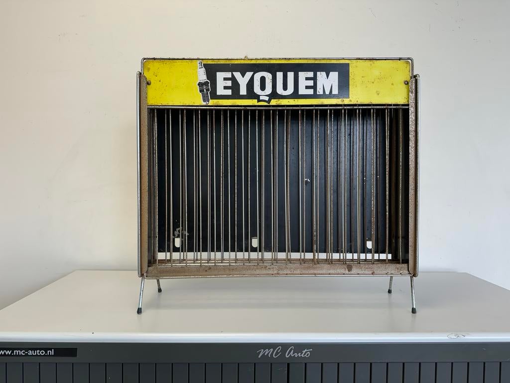 Ancien présentoir publicitaire EYQUEM, Collections, Enlèvement ou Envoi, Utilisé, Panneau publicitaire