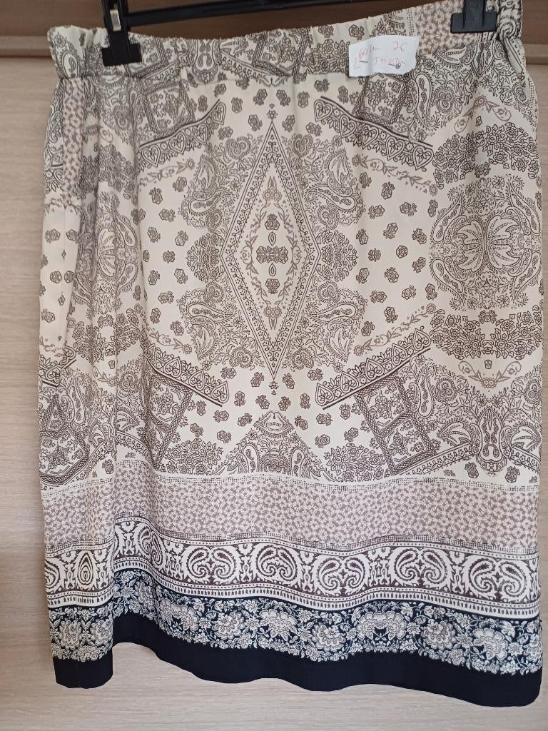 Mayerline gevoerd rokje ecru/print Mt 46, Kleding | Dames, Rokken, Mayerline, Beige, Maat 46/48 (XL) of groter, Ophalen of Verzenden