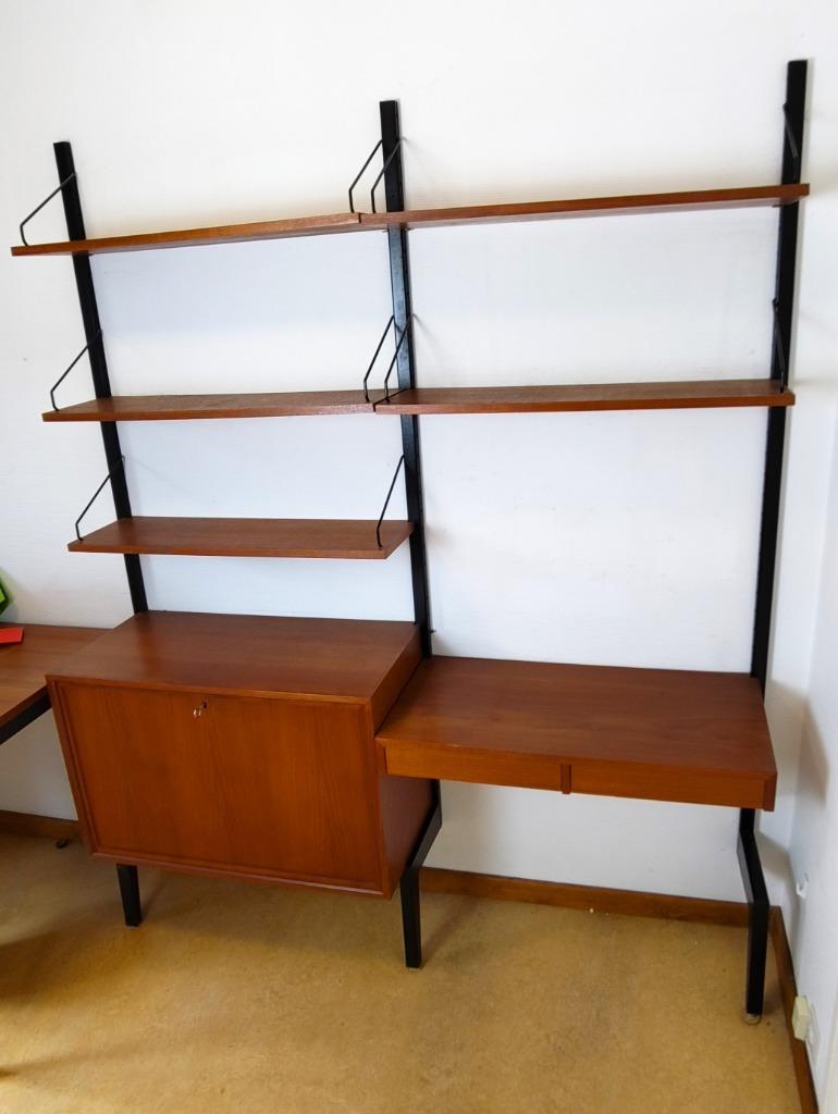 Etagère vintage de Poul Cadovius, Maison & Meubles, Métal, 25 à 50 cm, Hethuisvanmijnmoeder, 150 à 200 cm