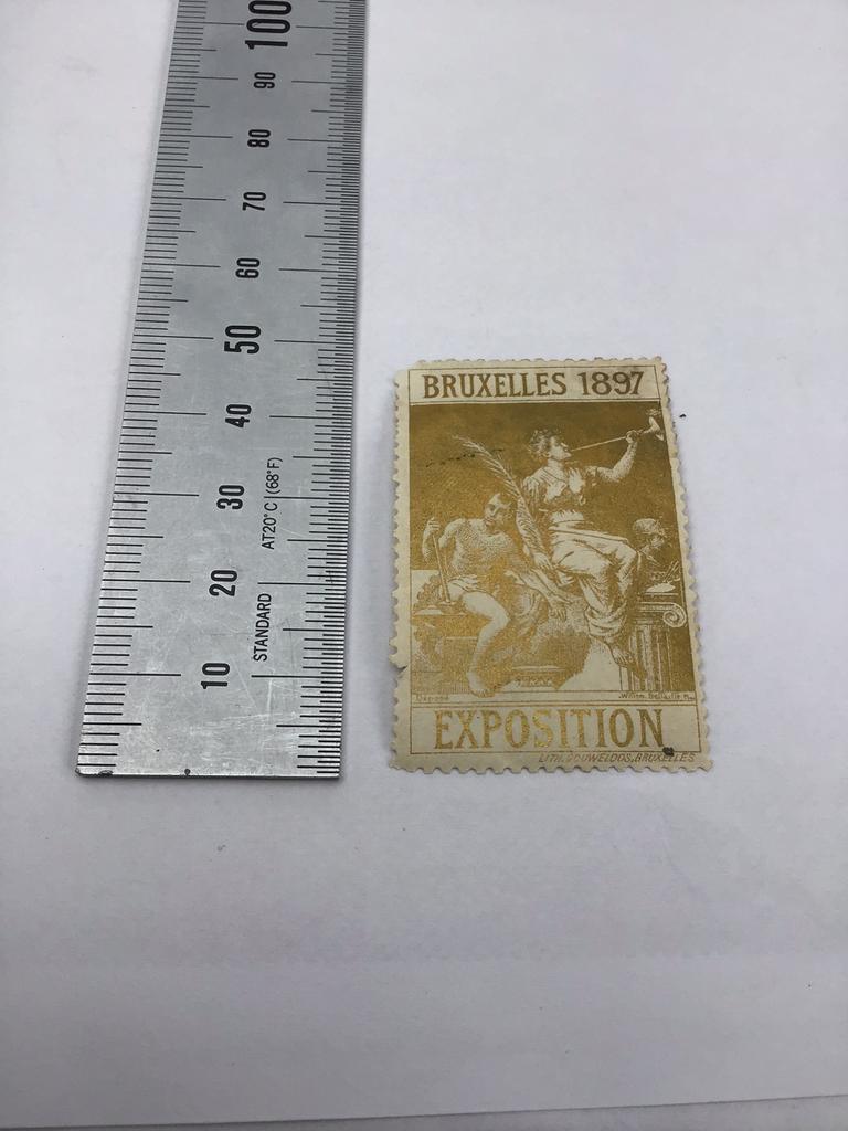 Brussel goud 1897, Postzegels en Munten, Ophalen of Verzenden