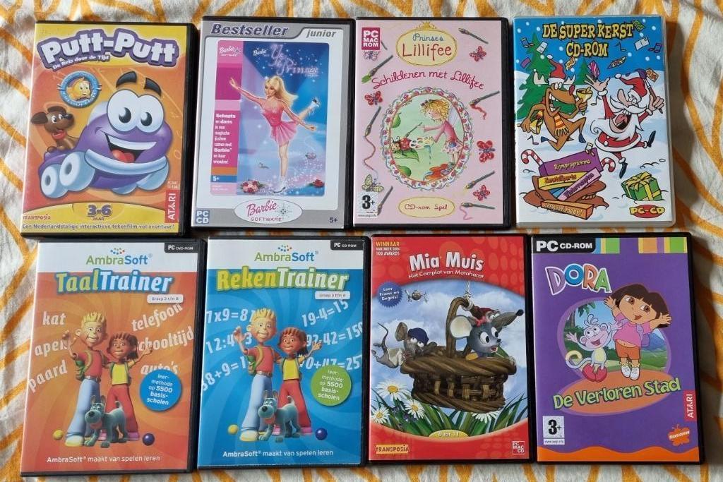 32 CD-roms - games en tools, Games en Spelcomputers, Games | Pc, Ophalen, Gebruikt, Avontuur en Actie, Eén computer