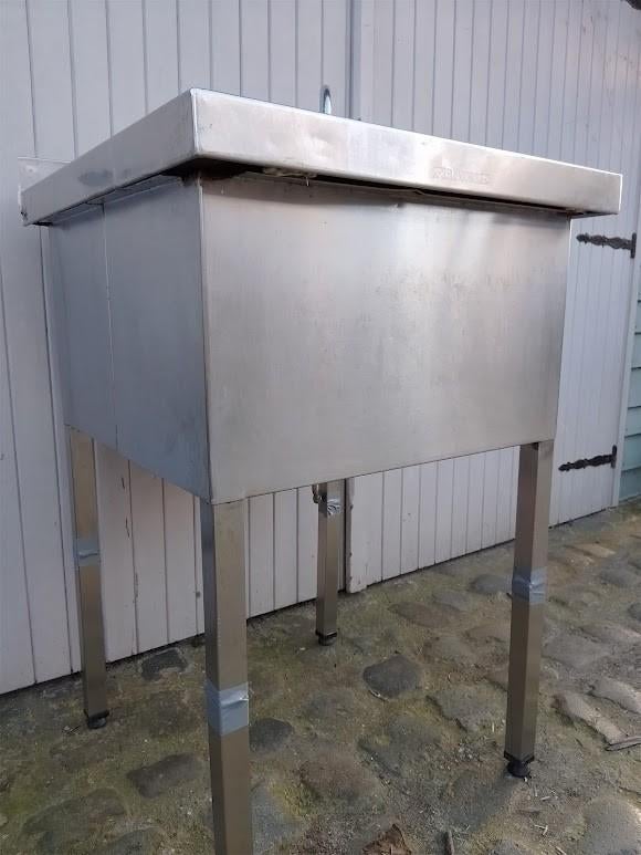 inox spoelbak (Franke) met kraan, Huis en Inrichting, Keuken | Keukenelementen, Ophalen, Gebruikt, Overige kleuren, Minder dan 100 cm