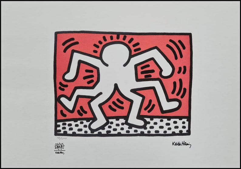 Keith Haring - Double Man, Antiek en Kunst, Ophalen of Verzenden