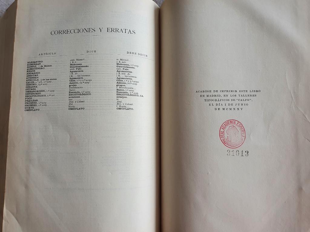 Dictionnaire de la langue espagnole. Éd. Decima Quinta 1925, Livres, Langue | Espagnol, Real Academia Espanola, Utilisé, Non-fiction
