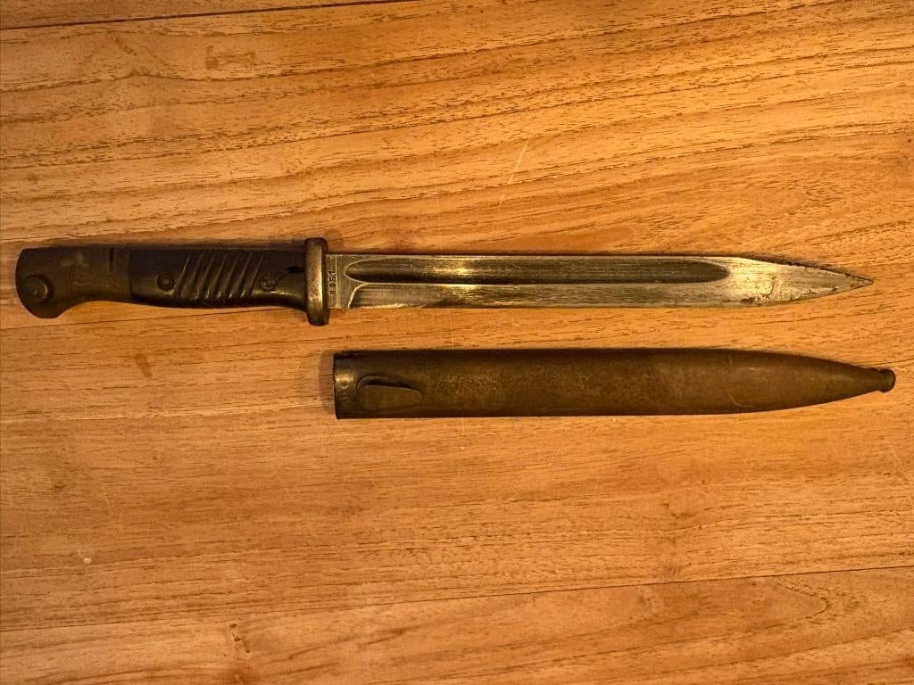 Baïonnette Allemande K98 -  WW2, Collections, Enlèvement ou Envoi, Armée de terre, Couteau ou Poignard