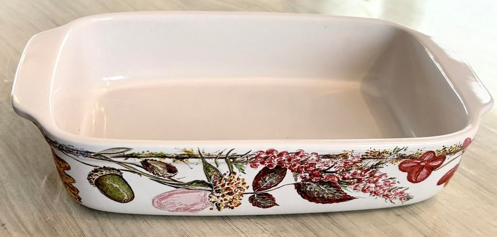 Plat à four «Bouquet Floral» la Faïencerie de Gien, Enlèvement