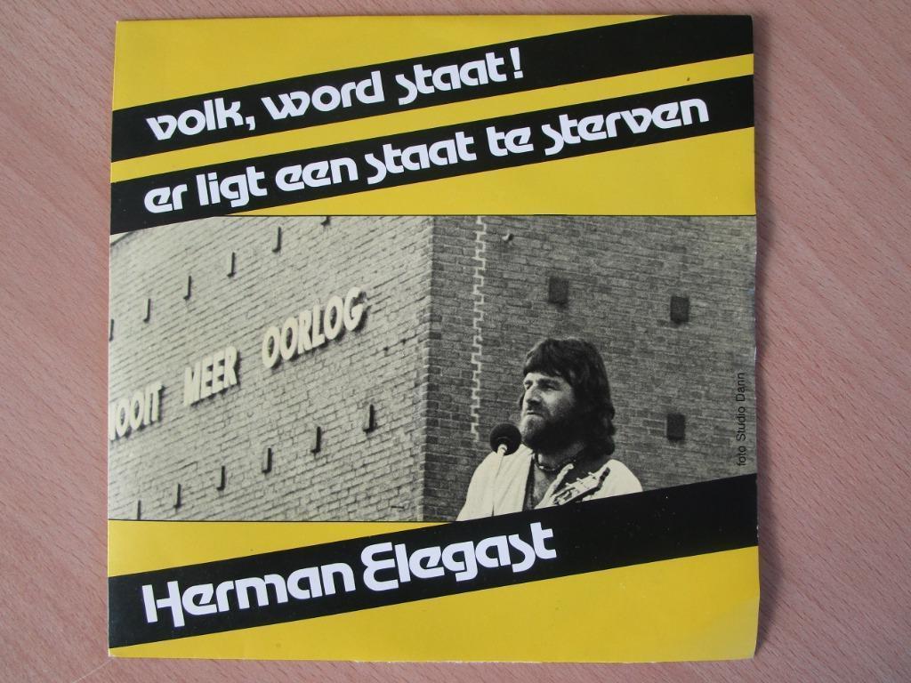 HERMAN ELEGAST : PEUPLE, DEVENEZ UN ÉTAT ! /IL Y A UN ST..., En néerlandais, Enlèvement ou Envoi, Single, Comme neuf