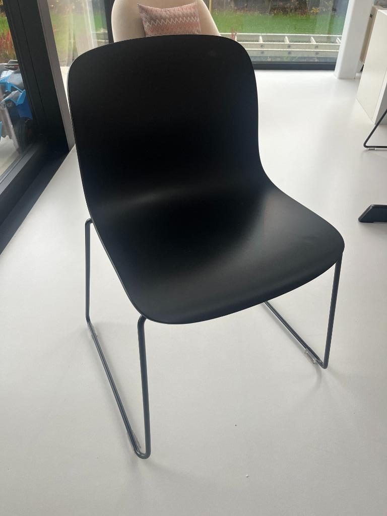 Magis Troy - stoelen zwart, Maison & Meubles, Chaises, Métal, Comme neuf, Enlèvement, Cinq, Six Chaises ou plus
