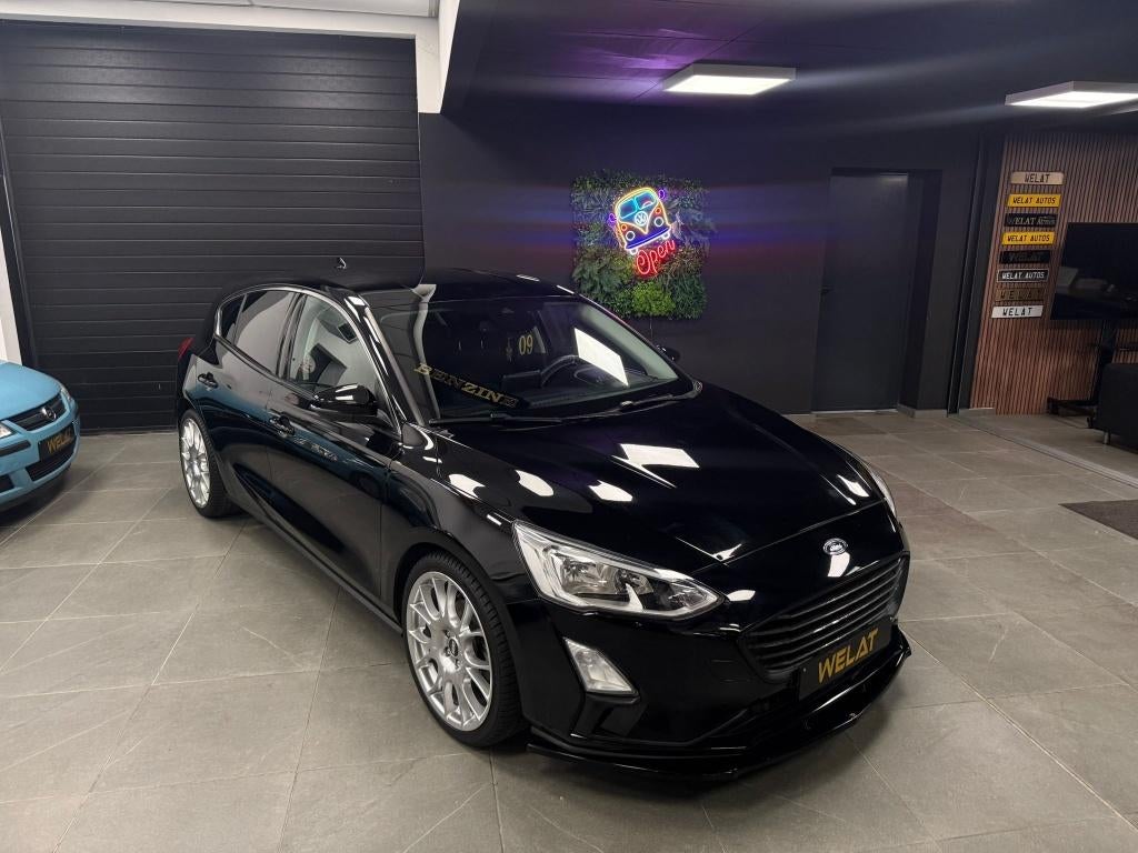 FORD FOCUS SPORT 2019 BENZINE TURBO 104.000 KM TOP STAAT, Achat, Euro 6, Entreprise, Noir