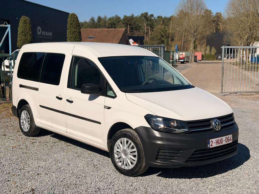Caddie VW Maxi. 20 TDI. Châssis long, Autos, Volkswagen, Cuir, Boîte manuelle, Entretenue par le concessionnaire, Noir