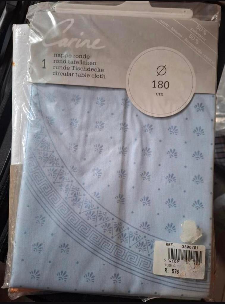 Nappe ronde diamètre 180 cms Neuve, Maison & Meubles, Enlèvement ou Envoi, Neuf