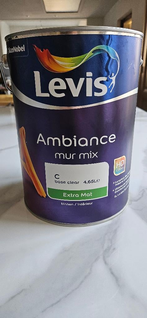 Levis donkergroene verf extra mat, Ophalen, Nieuw, Verf, Minder dan 5 liter