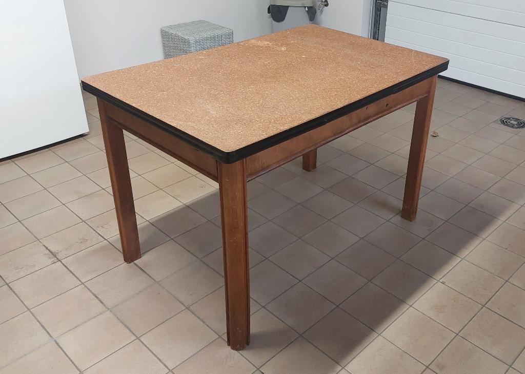 Tafel - eettafel - werktafel, Huis en Inrichting, Ophalen, Gebruikt, 100 tot 150 cm, 50 tot 100 cm