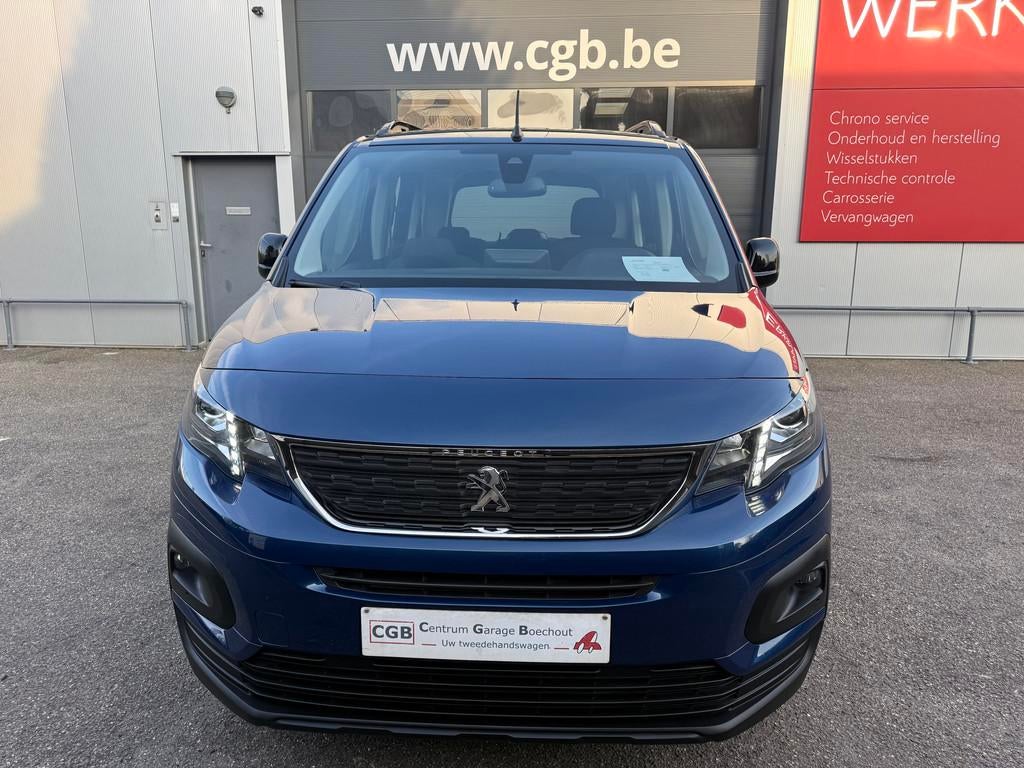 Peugeot Rifter 1.2PureTech 110 pk ALLURE PACK, Auto's, Parkeersensor, Gebruikt, Zwart, Blauw