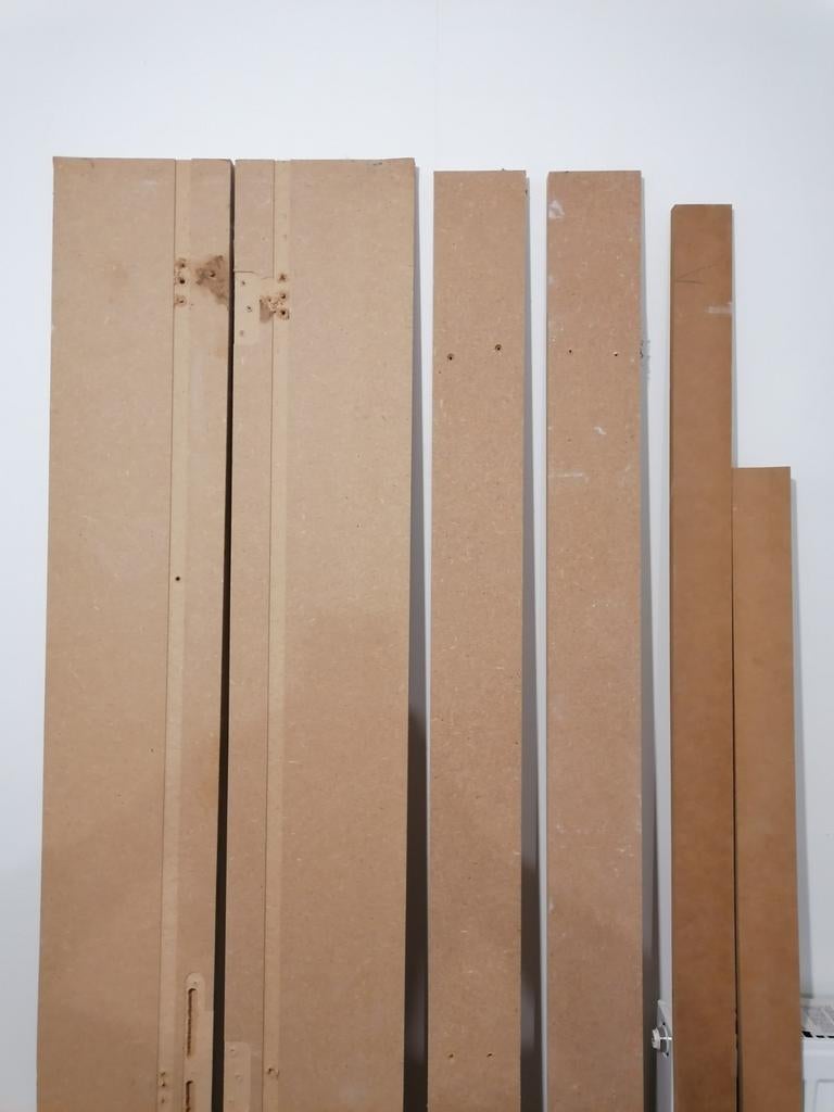 Gebruikte MDF kozijnen (overschilderbaar), Doe-het-zelf en Bouw, Plinten en Afwerking, Gebruikt, Lijsten, MDF, 200 tot 250 cm