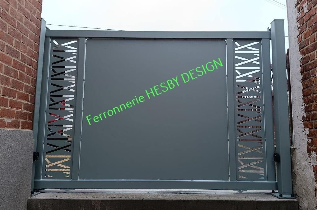 portail, barrière NEUVE SANS ENTRETIEN, Neuf, 200 cm ou plus, Enlèvement ou Envoi, Portail battant