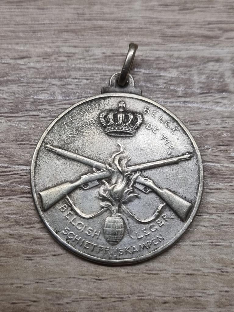 ABBL 1940 - Prix de Tir, Collections, Objets militaires | Seconde Guerre mondiale, Enlèvement ou Envoi, Armée de terre, Ruban, Médaille ou Ailes
