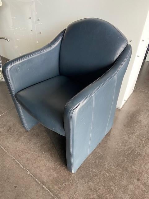 leder zetel, Huis en Inrichting, Zetels | Zetels, Ophalen, Eenpersoons, Minder dan 75 cm, Leer