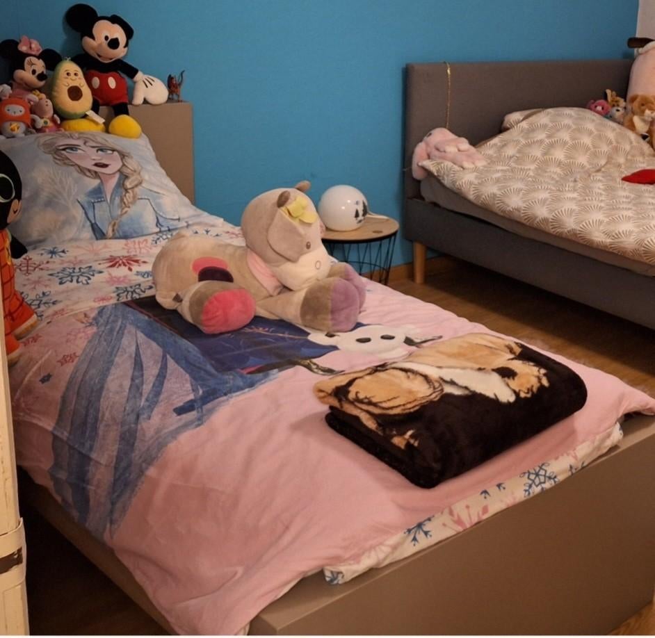 1 persoonsbed, Huis en Inrichting, Slaapkamer | Bedden, Ophalen, Gebruikt, 90 cm, Eenpersoons