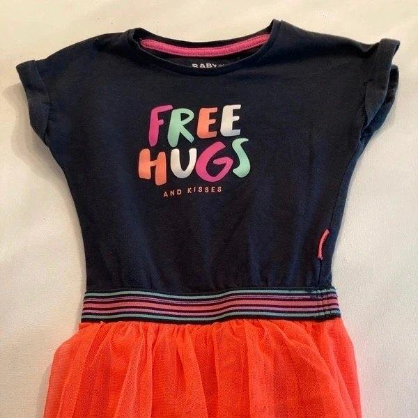 Zomerjurk " Baby Blue " met tule -maat 80, Kinderen en Baby's, Jurkje of Rokje, Baby Blue, Zo goed als nieuw, Verzenden