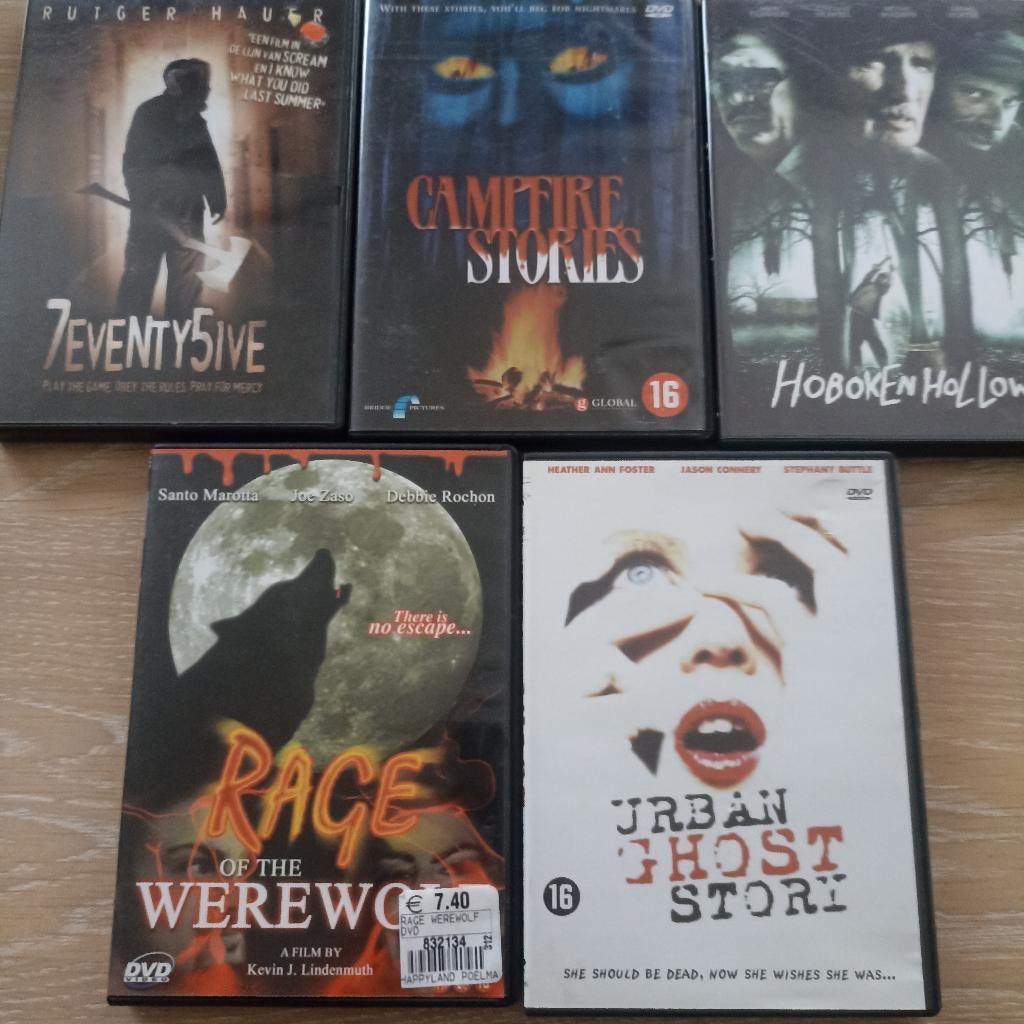 5 dvd genre triller, horror ,  2,50€ voor 5 dvd, Cd's en Dvd's, Dvd's | Horror, Ophalen of Verzenden