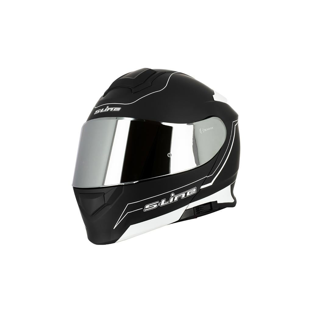 S-Line modulaire motorhelm S550/Pinlock Zwart Wit XL, Motoren, Verzenden, Nieuw met kaartje, XL, Kinderen