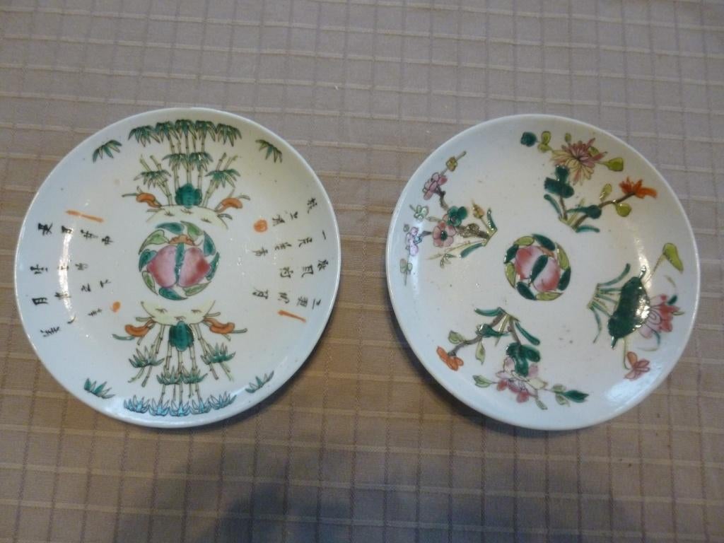 2 oude borden chinees porselein, Ophalen of Verzenden