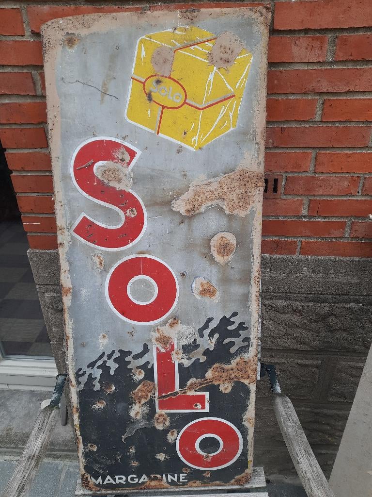 oud reclamebord, Enlèvement, Utilisé, Panneau publicitaire