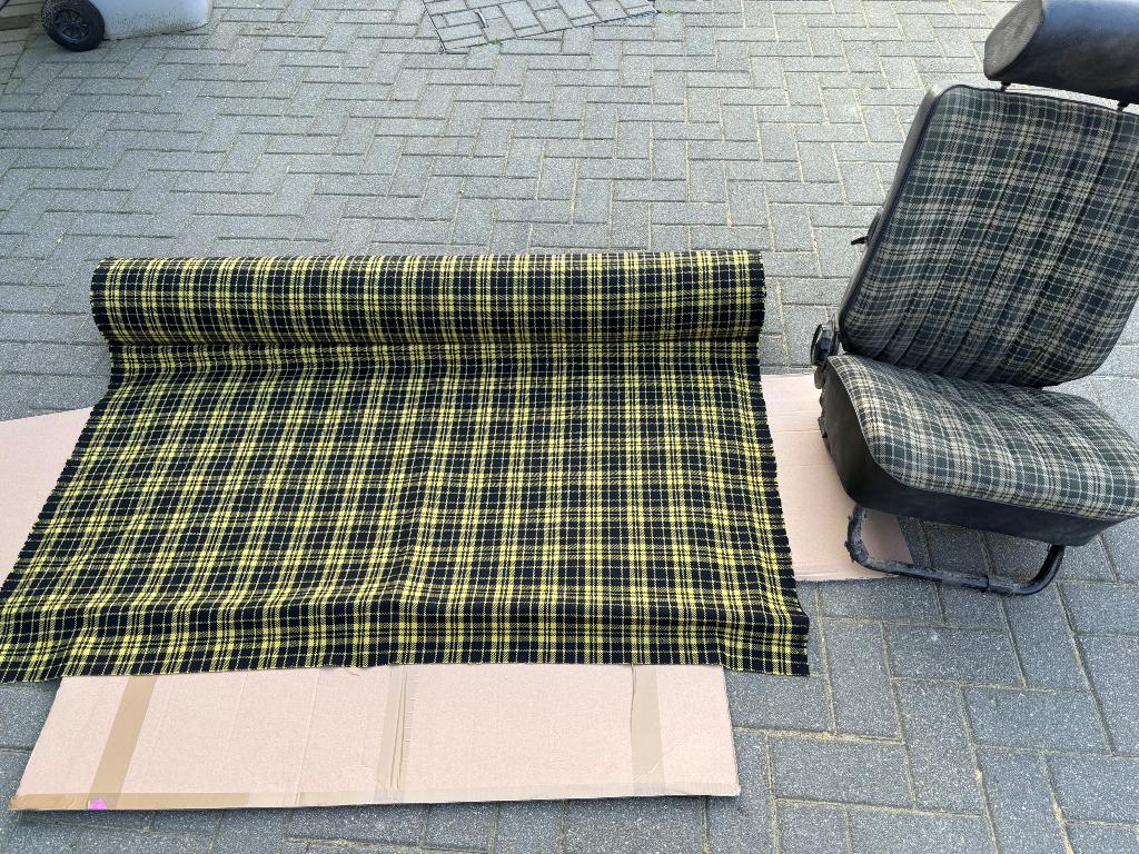 Tissu noir jaune neuf Opel Kadett GTE, Enlèvement, Neuf, Opel