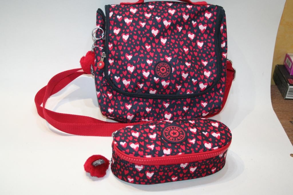 Kipling sac repas / lunch isotherme + Duobox + singes TBE, Enlèvement ou Envoi, Comme neuf