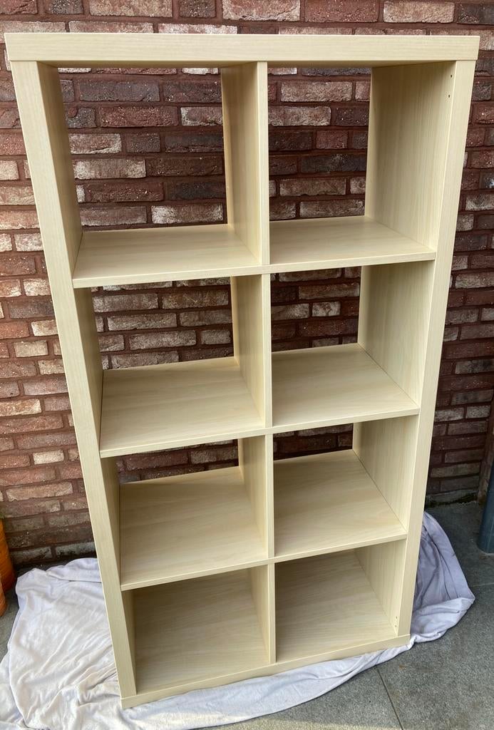 Armoire bouleau Ikea Kallax 2x4 - 77x147 cm, Maison & Meubles, Enlèvement, Comme neuf