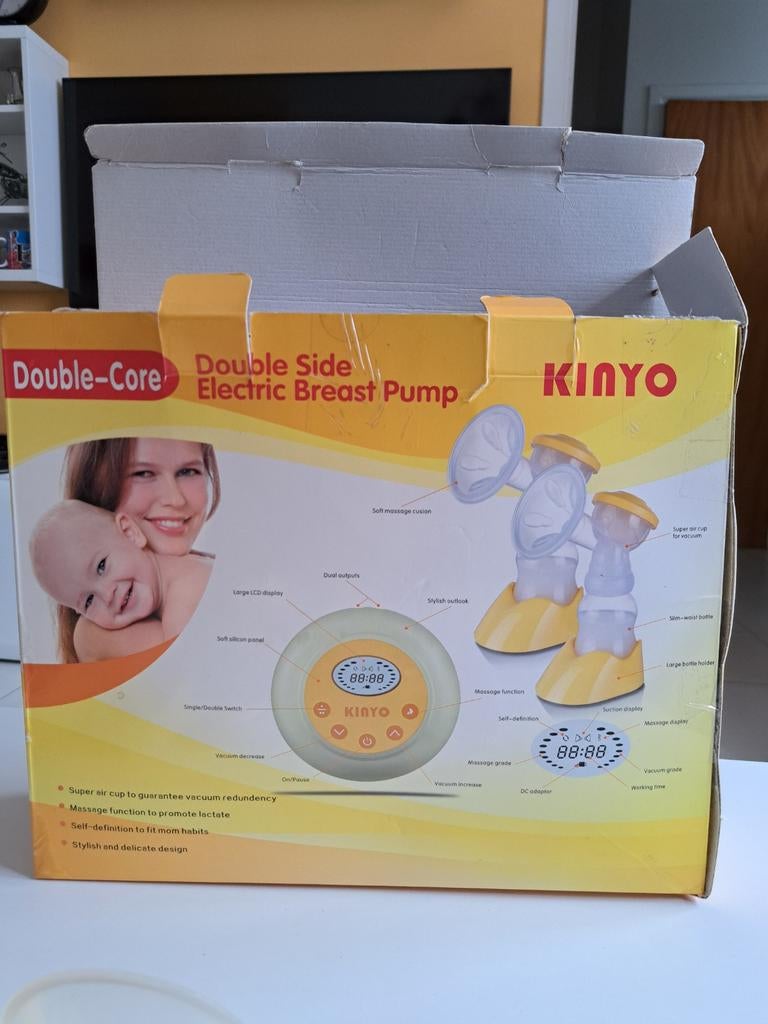 Een dubbele elektrische borstkolf van Kinyo., Borstkolf