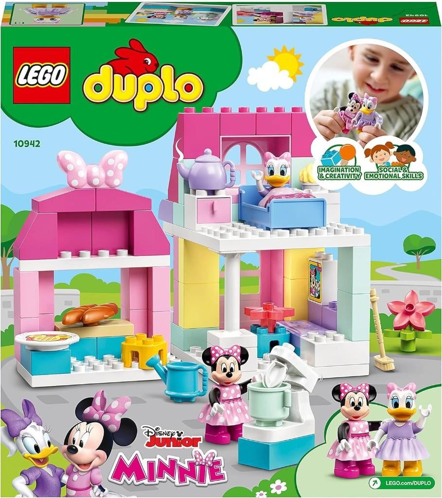 Neuf - Lego Duplo - La maison et le café de Minnie (10942), Envoi, Neuf, Ensemble complet, Duplo