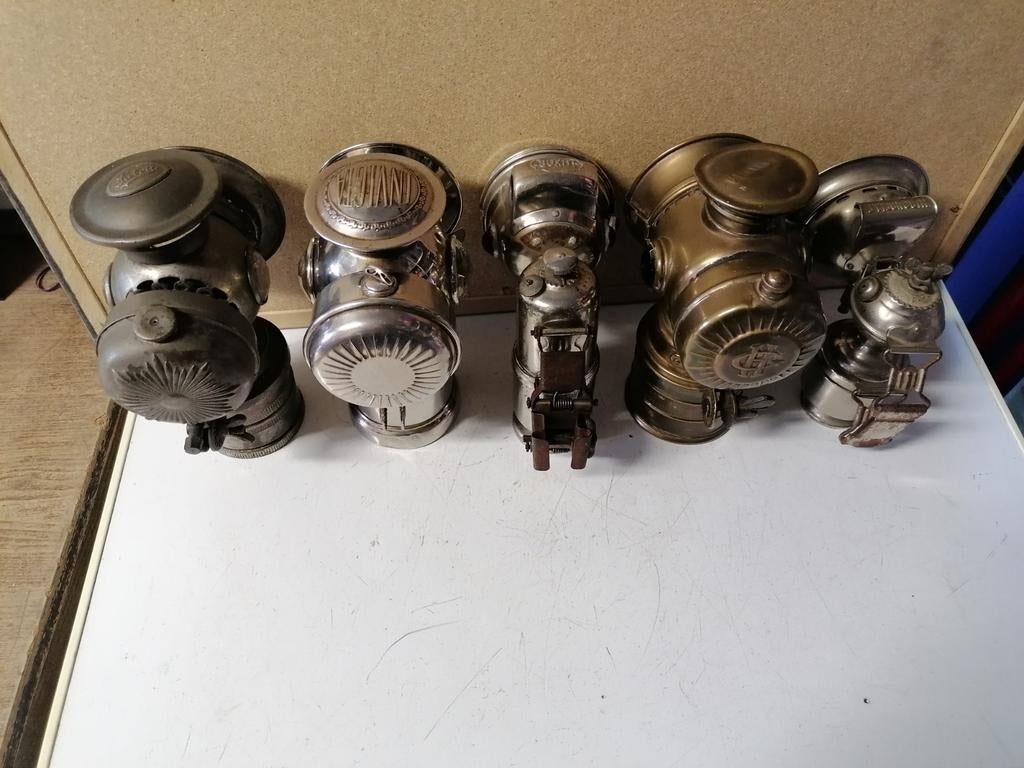 5 oude lampen zie foto's, Verzamelen, Ophalen of Verzenden