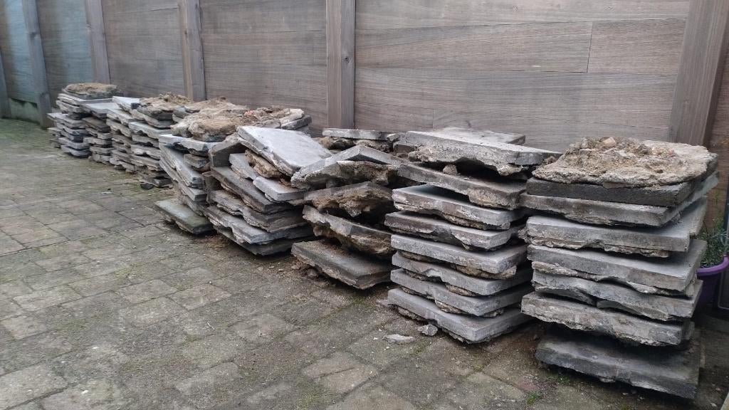 Betontegels 30x30x3  - gratis, Enlèvement, Utilisé, Béton, Autres types