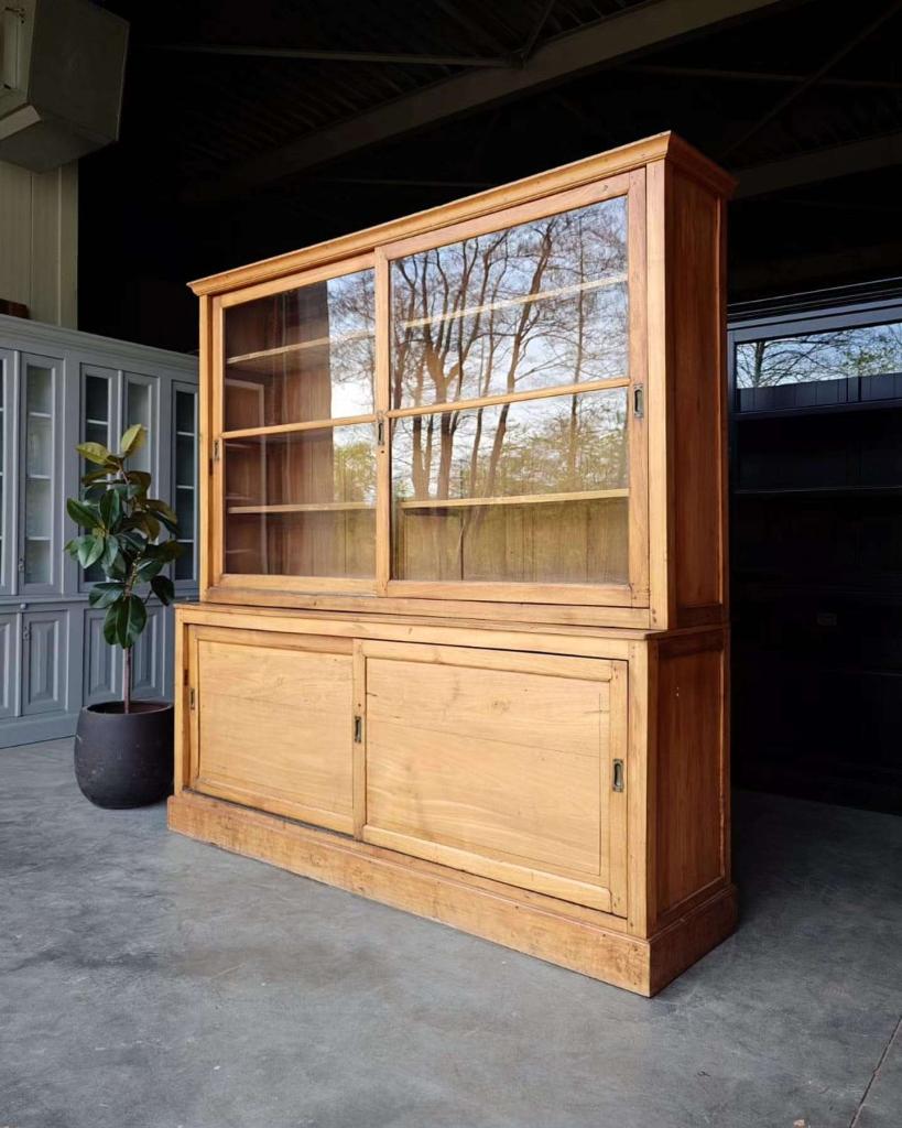 Teak Buffetkast | Ruime Vitrinekast | Winkelkast #5950, Ophalen of Verzenden