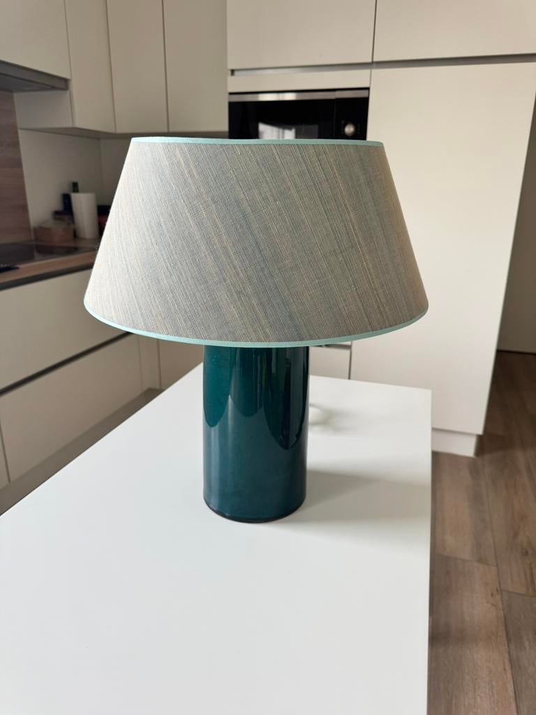 Maisons du Monde design tafellamp – groen met kap – 50 cm, Ophalen, Zo goed als nieuw