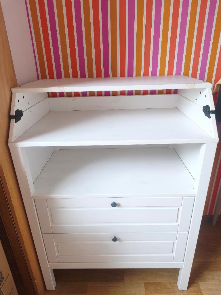 Witte commode en commode, Ophalen, Zo goed als nieuw, Commode