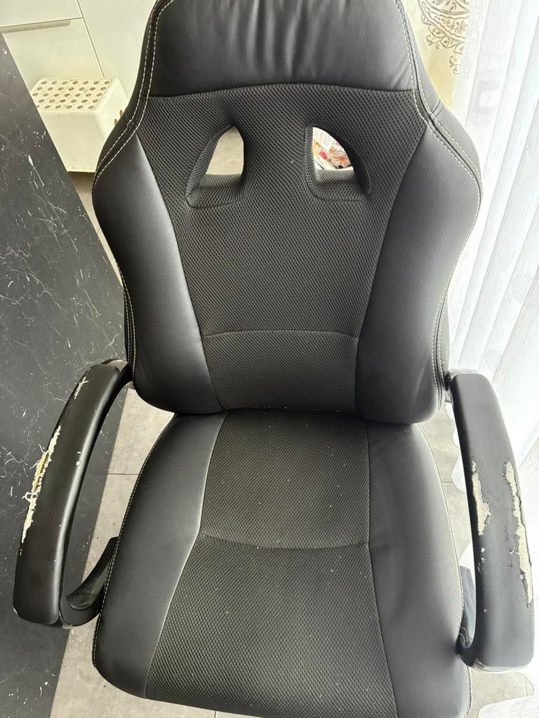 Zwarte bureaustoel, Ophalen, Gebruikt, Zwart, Bureaustoel