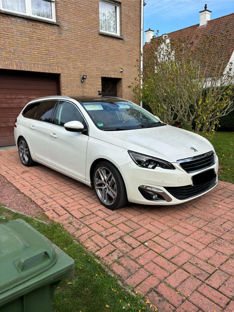 peugeot 308 sw 1.6 diesel euro6b, Euro 6, Leder en Stof, Wit, 5 deurs
