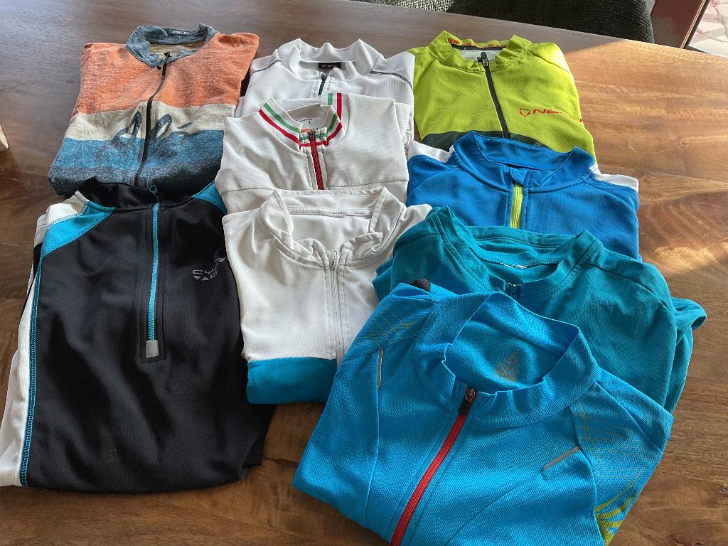 Pakket Fietstruitjes, Fietsen en Brommers, Fietsaccessoires | Fietskleding, Ophalen, Gebruikt, Heren, L