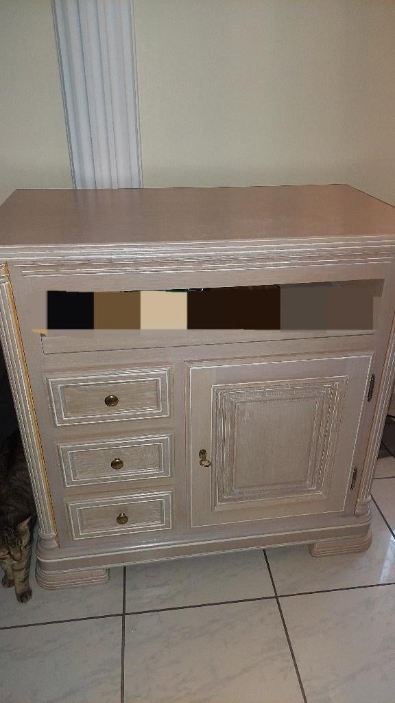 Elegant tv-meubel / dressoir in chique Barok-stijl, Ophalen, Gebruikt, Eikenhout, 50 tot 100 cm